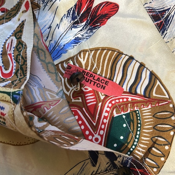 Whistles Cream and Red silk Casual Button Down Shirt - Picture 9 of 9